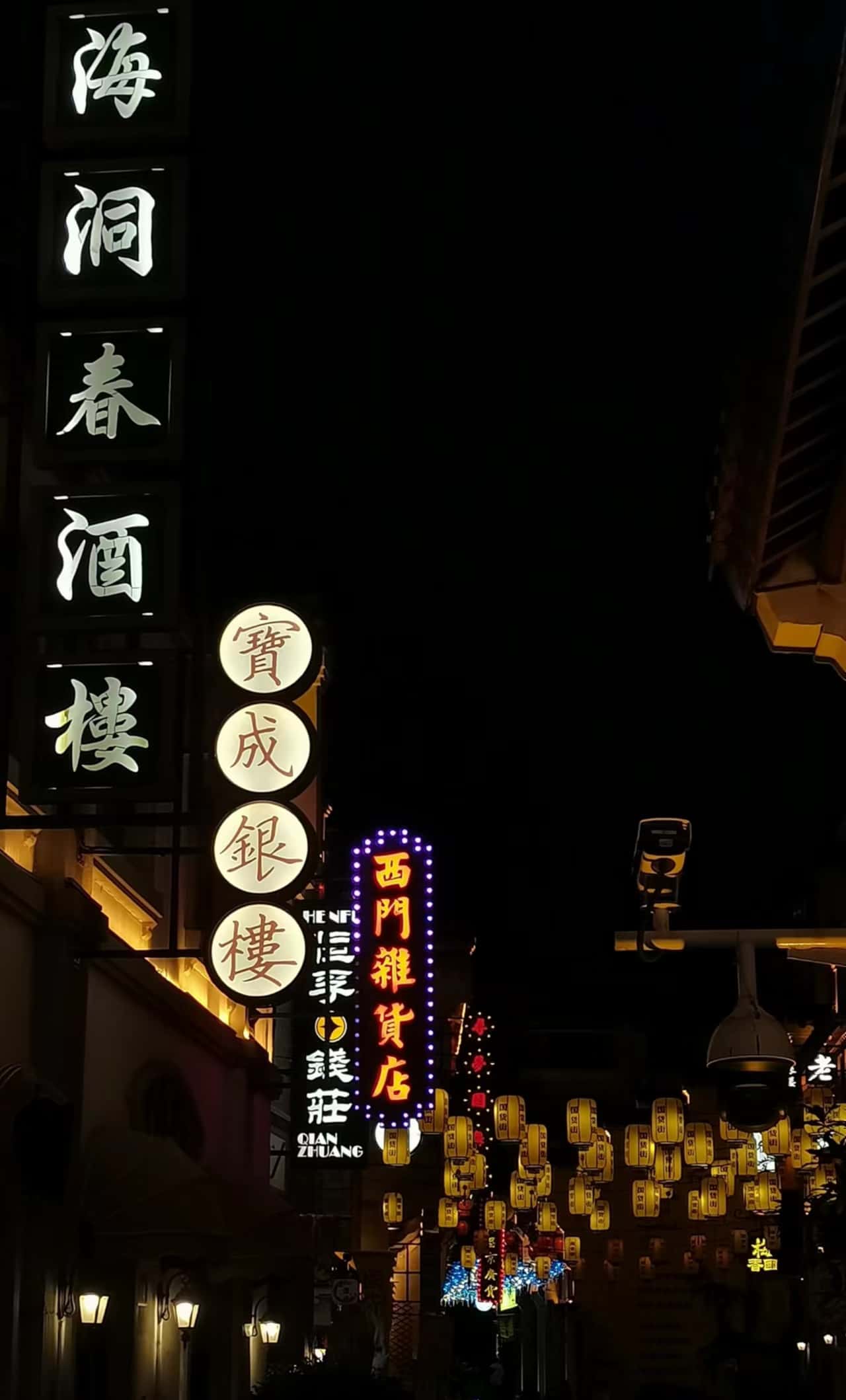 夜幕降临,华灯初上